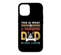 Custodia per iPhone 12/12 Pro This Is What A Pawsome Dad Look Likes Boston Terrier Dog Dad