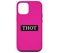 Custodia per iPhone 12/12 Pro Thot Meme Black Box Logo bianco She a Party Girl Club Thots