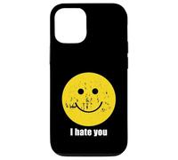 Custodia per iPhone 12/12 Pro Ti odio - faccia sorridente
