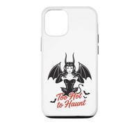 Custodia per iPhone 12/12 Pro Too Hot to Haunt Retro Pin Up Demon Halloween Costume