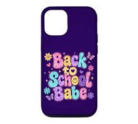 Custodia per iPhone 12/12 Pro Torna a scuola Babe Retro Groovy Carino Daisy Butterfly