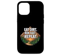 Custodia per iPhone 12/12 Pro Trail Running Mountain Runner Eat Dirt Run Fast Repeat