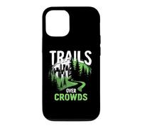 Custodia per iPhone 12/12 Pro Trails Over Crowds Trekking Lento Natura Calma