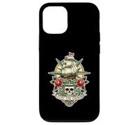 Custodia per iPhone 12/12 Pro Trinity Love Clothing Company Stay The Course Tattoo Skull Ship