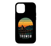 Custodia per iPhone 12/12 Pro Tromso Norvegia Aurora boreale Norvegese Neve Retro Oslo Nor