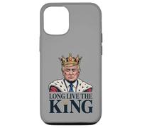 Custodia per iPhone 12/12 Pro Trump incoronato lunga vita al re - Divertente re patriottico Meme