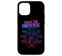 Custodia per iPhone 12/12 Pro Trust The Universe Mushroom Head Buddha Woman