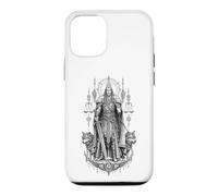 Custodia per iPhone 12/12 Pro Tyr Norse War Justice Wolf Rune Mitologia Opera d'arte