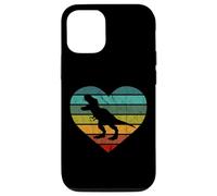 Custodia per iPhone 12/12 Pro Tyrannosauro Cuore Dino Bambini Dinosauro Sauro T-Rex