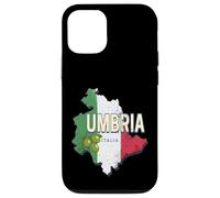 Custodia per iPhone 12/12 Pro Umbria Italia Regione retrò Mappa Vintage Souvenir