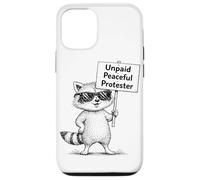 Custodia per iPhone 12/12 Pro umorismo procione manifestante pacifico non pagato divertente