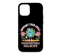 Custodia per iPhone 12/12 Pro Uninhabitable Hellscape Divertente cambiamento climatico Meme Terra