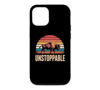 Custodia per iPhone 12/12 Pro Unstoppable Buffalo Bison Outdoor Vintage Graphic
