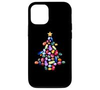 Custodia per iPhone 12/12 Pro Varietà Geode Rock Mineral Quartz Geology Albero di Natale