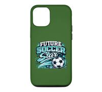 Custodia per iPhone 12/12 Pro Vintage Futuro Calcio Star Retro Gioventù Gioca Giornata Gioco