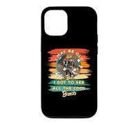 Custodia per iPhone 12/12 Pro Vintage I may be old ma ho avuto modo di vedere tutte le band più cool