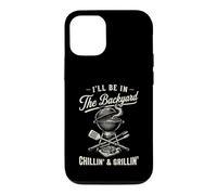 Custodia per iPhone 12/12 Pro Vintage I'll Be In The Backyard Charcoal Grill Master