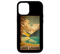 Custodia per iPhone 12/12 Pro Vintage Parco Poster di Lake Louise