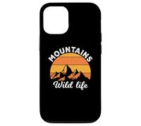 Custodia per iPhone 12/12 Pro Vintage Retro Mountains Outdoor Wildlife Mountain Adventure