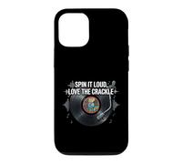 Custodia per iPhone 12/12 Pro Vinyl Record Collector Spin It Loud Love The Crackle