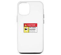 Custodia per iPhone 12/12 Pro VR Player Gamer Hazard Warning Realtà virtuale (arte sul retro)
