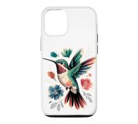 Custodia per iPhone 12/12 Pro Watercolor Hummingbird Garden Bird Birder Art