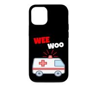 Custodia per iPhone 12/12 Pro Wee Woo Funny Ambulance EMR EMS Paramedic First Responder