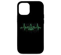 Custodia per iPhone 12/12 Pro Weed Leaf Heartbeat 420 - Cannabis, marijuana, Stoner Poison