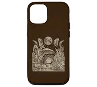 Custodia per iPhone 12/12 Pro Whimsy Goth Fairycore Witchy Frog Mushroom Moon Vintage