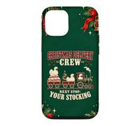 Custodia per iPhone 12/12 Pro White Silkie Chicken Funny Xmas Train Crew