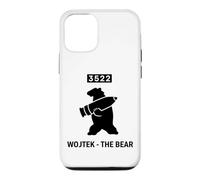 Custodia per iPhone 12/12 Pro Wojtek, emblema militare con conchiglia di artiglieria