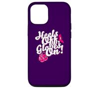Custodia per iPhone 12/12 Pro Womens Kickboxer Boxing: "Heels Off, Gloves On"