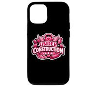 Custodia per iPhone 12/12 Pro Womens Under Construction Gym Workout Excercise Girl Citazione
