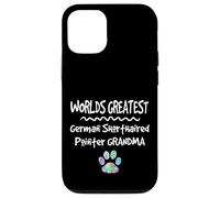 Custodia per iPhone 12/12 Pro Worlds Greatest Tedesco Capelli Corti Puntatore Nonna Cane Zampa