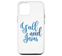 Custodia per iPhone 12/12 Pro Ya'll Need Jesus Easter Christian Church Uomini Donne Ragazzi Ragazza