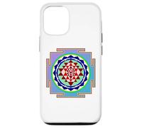 Custodia per iPhone 12/12 Pro Yantra Meditazione Design Simbolo Tradizione Indù