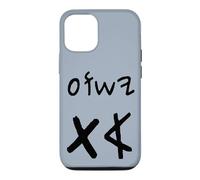 Custodia per iPhone 12/12 Pro Yeshua Aleph Tav Gesù Primo Ultimo in Ebraico Paleo (nero)