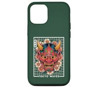 Custodia per iPhone 12/12 Pro Yokai Oni Maschera Diavolo Giapponese Demone Tattoo Oni Mask