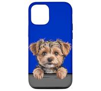 Custodia per iPhone 12/12 Pro Yorkipoo Carino Peeking Yorkie Poo Mix Dog Lover