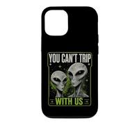 Custodia per iPhone 12/12 Pro You Can't Trip With Us Funny Alien Retro Vintage UFO Graphic