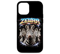 Custodia per iPhone 12/12 Pro Zebra Heavy Metal Concerto di musica Animal Rock N Roll anni '80