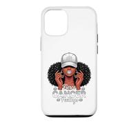 Custodia per iPhone 12/12 Pro Zodiac Cancer Inspired Afro Women White Grey Cap Black Girl