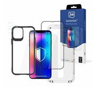 VETRO TEMPERATO 3MK Set Protettivo 4 in 1 per Apple iPhone 12 - Custodia, Temperato