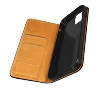 Custodia per iPhone 12 e 12 Pro in Vera Pelle Portafoglio Supporto Video Nera