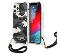 Custodia per iPhone 12 Guess Camo Collection nera