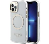 GUESS GUHMP12MHTRMD COVER MAGSAFE per Apple iPhone 12/12 Pro, Trasparente