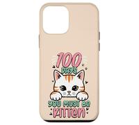 Custodia per iPhone 12 mini 100 giorni in cui devi essere un gattino, simpatici bambini del centesimo giorno di scuola