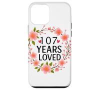 Custodia per iPhone 12 mini 107 Years Loved Floral 107th Birthday Women 107 Years Old