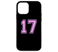 Custodia per iPhone 12 mini 17 Numero Diciassette Sport Varsity College Girl Matching