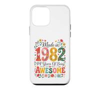 Custodia per iPhone 12 mini 44 Year Old Made in 1982 Retro Floral 44th Birthday Women